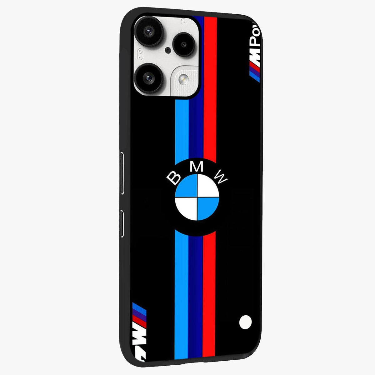 Turbo BMW Beast Glass Case upright view showcasing powerful car artwork with modern motorsport theme.