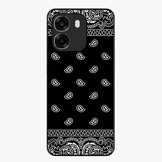 Retro Rebel Threads Glass Case showing flat back view with vintage street style artwork and glossy glass finish.