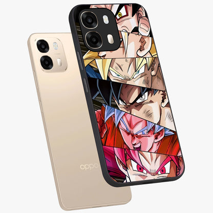 Anime Character Glass Case displayed in angled mockup highlighting colorful anime character illustration.