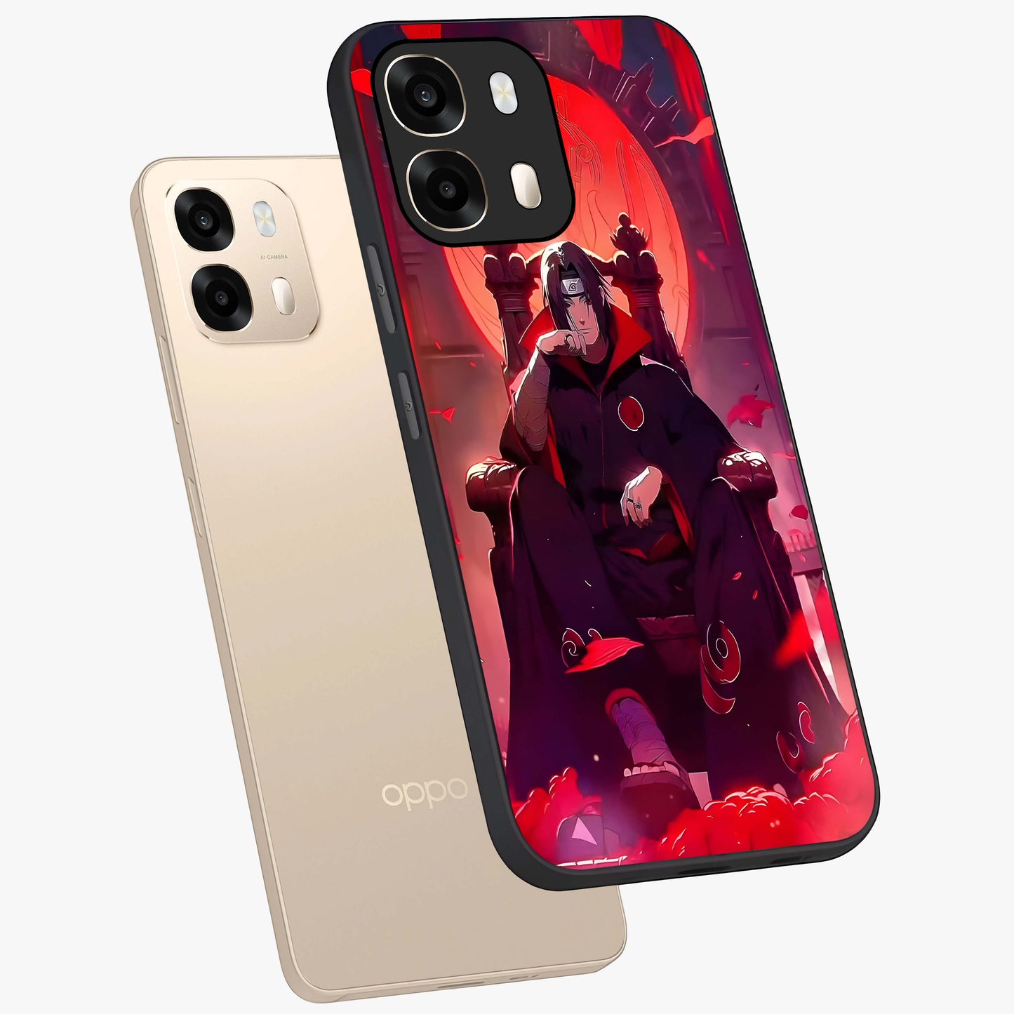 Blood Moon Sovereign Glass Case displayed in angled mockup highlighting dark celestial moon design and dramatic theme.