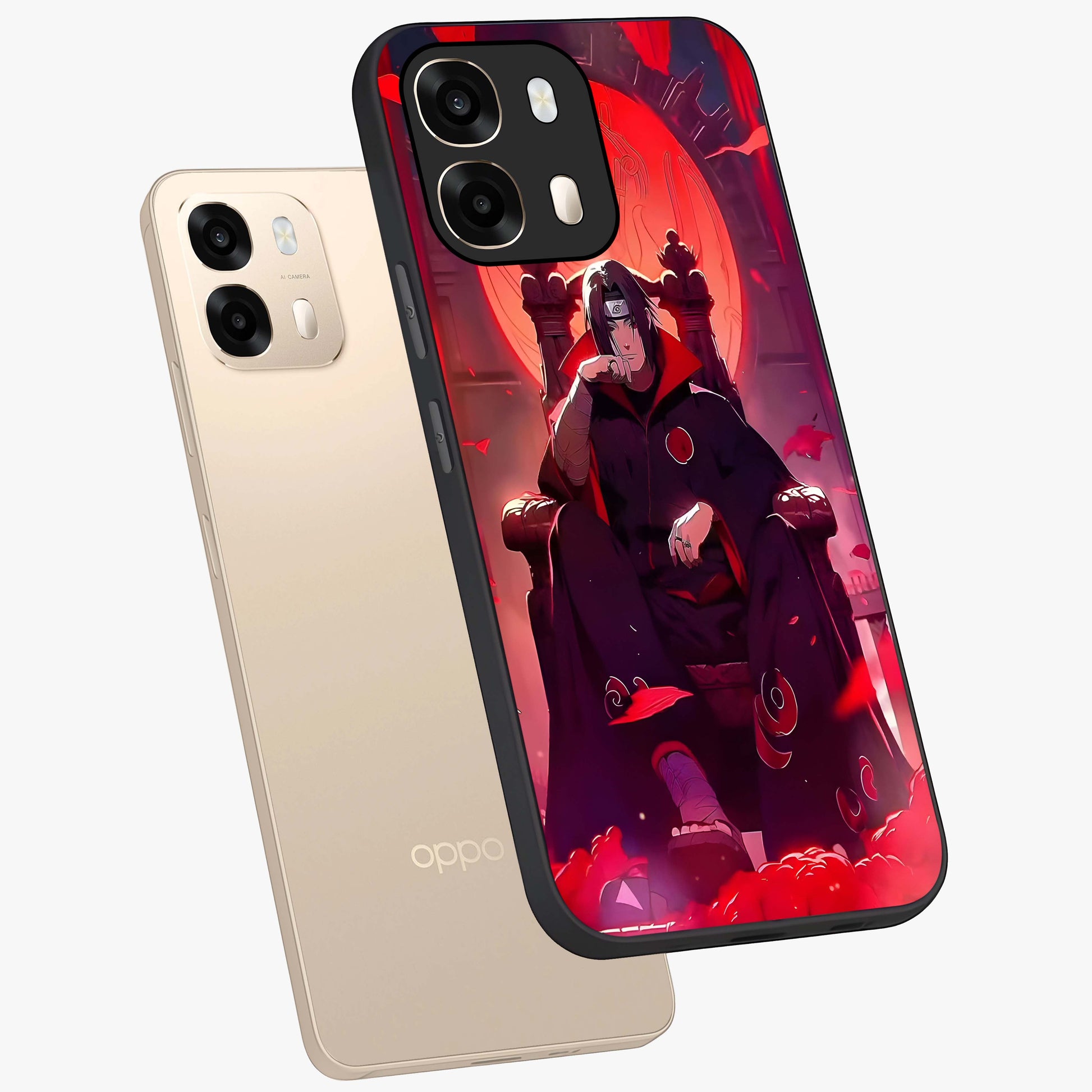 Blood Moon Sovereign Glass Case displayed in angled mockup highlighting dark celestial moon design and dramatic theme.
