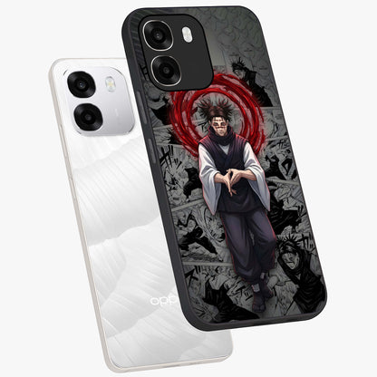 Cursed Ritual Ascension Glass Case displayed in angled mockup highlighting mystical ritual illustration with supernatural aesthetic.