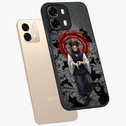 Cursed Ritual Ascension Glass Case displayed in angled mockup highlighting mystical ritual illustration with supernatural aesthetic.