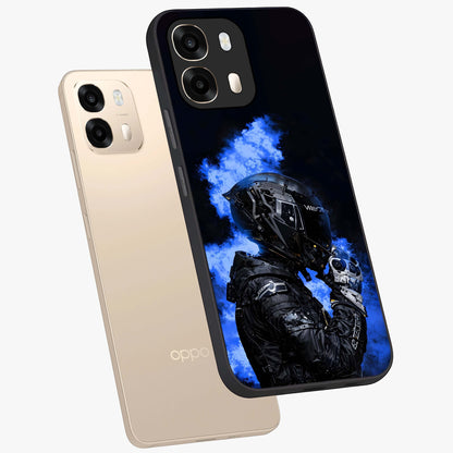 Cyber Sentinel Protocol Glass Case displayed in angled mockup highlighting digital cyber design with sci-fi aesthetic style.