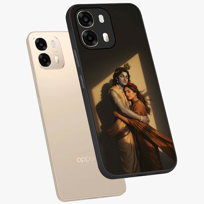 Divine Eternal Love Glass Case displayed in angled mockup highlighting elegant divine inspired design with peaceful aesthetic.