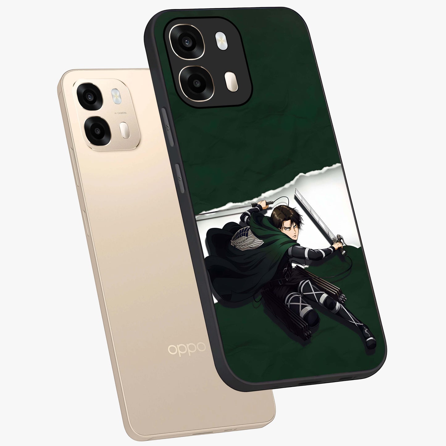 Emerald War Vanguard Glass Case displayed in angled mockup highlighting intense battle inspired design with emerald tone aesthetic.