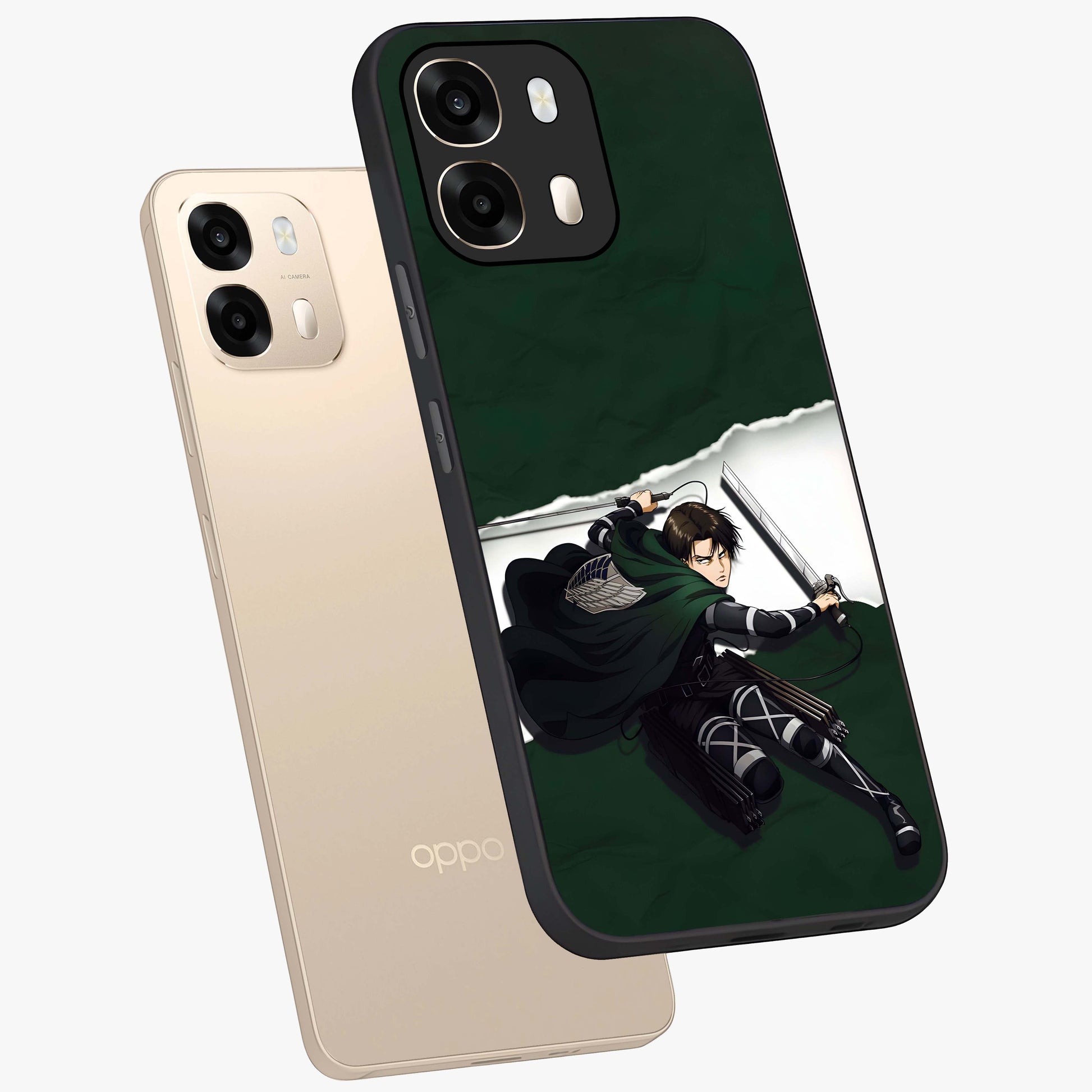 Emerald War Vanguard Glass Case displayed in angled mockup highlighting intense battle inspired design with emerald tone aesthetic.