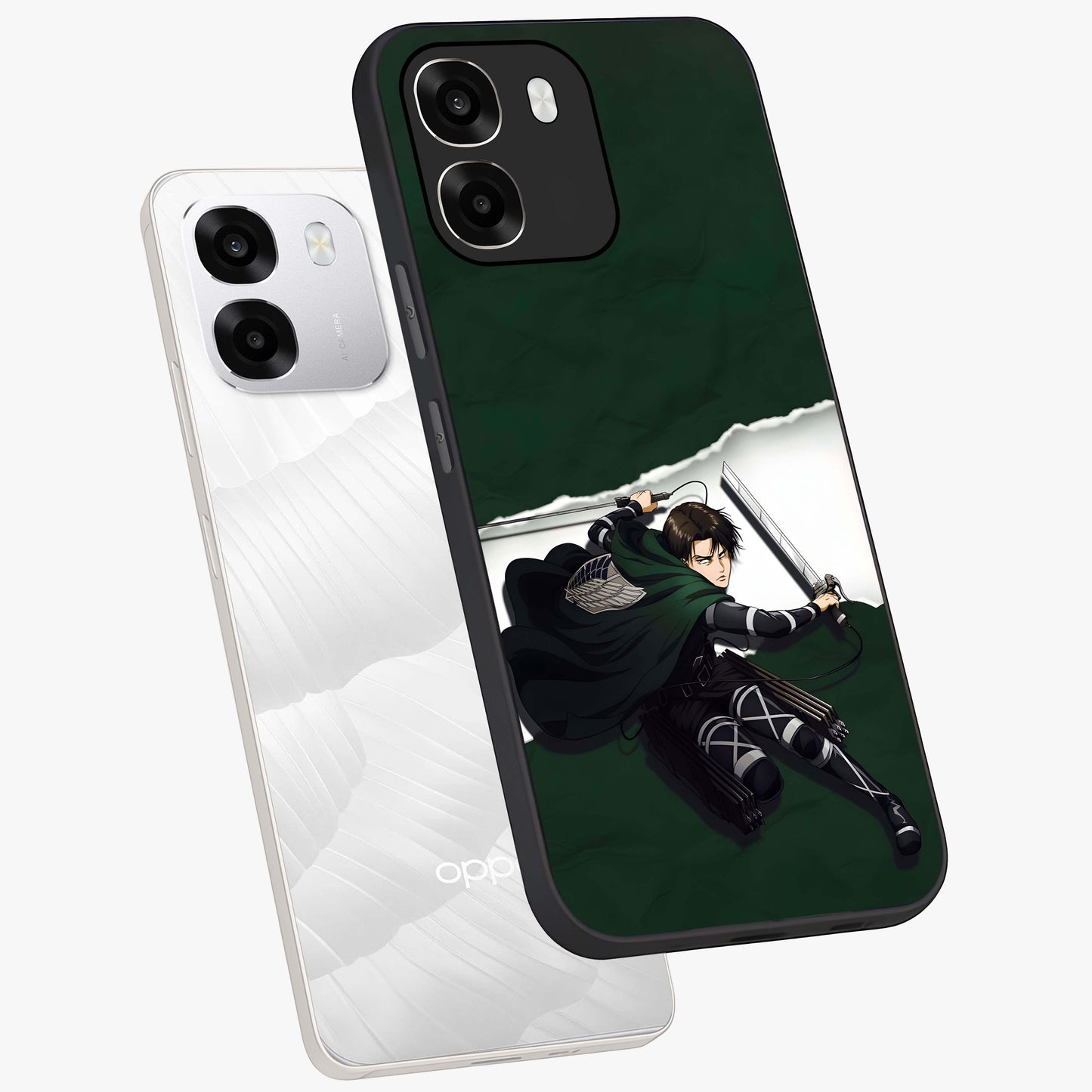 Emerald War Vanguard Glass Case displayed in angled mockup highlighting intense battle inspired design with emerald tone aesthetic.