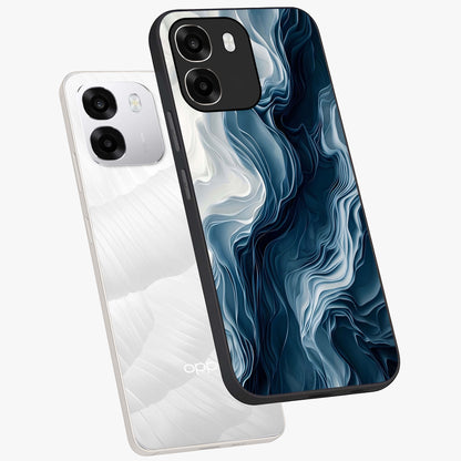 Ethereal Paper Marble Glass Case displayed in angled mockup highlighting elegant marble pattern with modern aesthetic style.