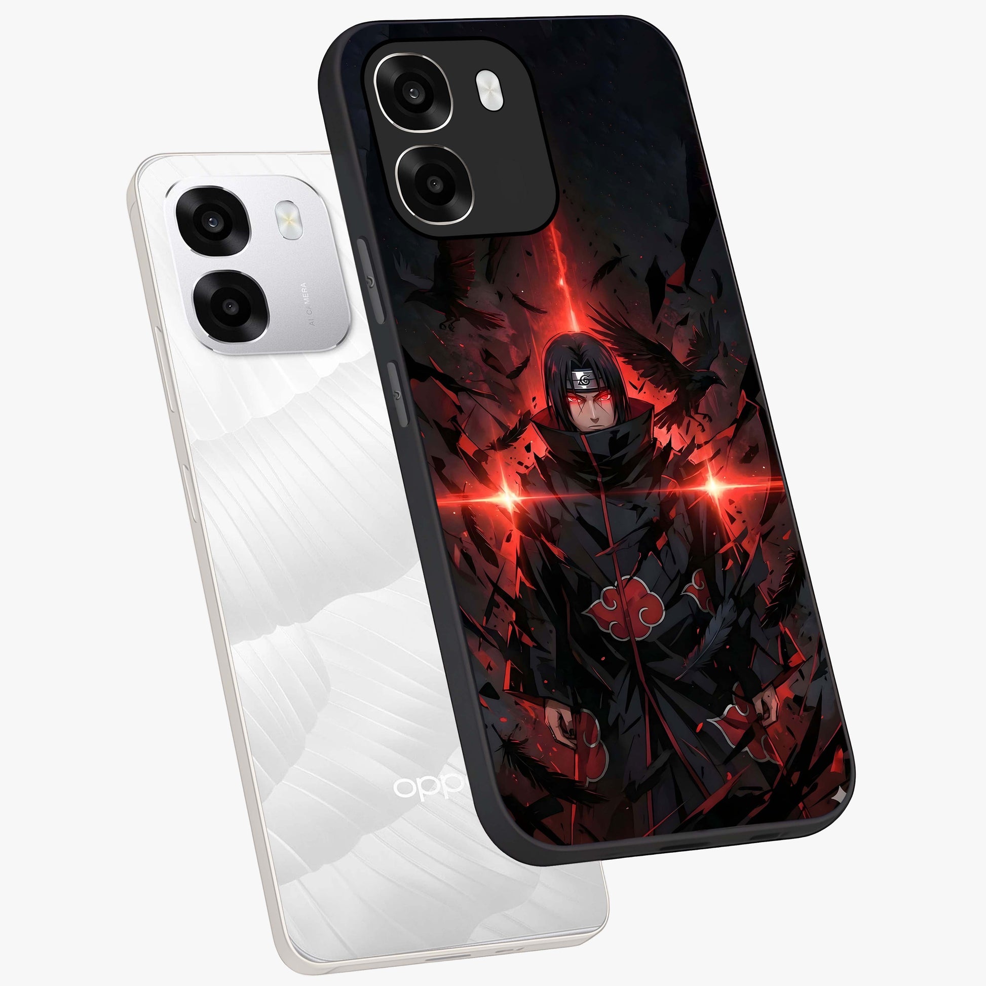 Focus Mode On Glass Case displayed in angled mockup highlighting clean minimal text artwork with modern aesthetic style.
