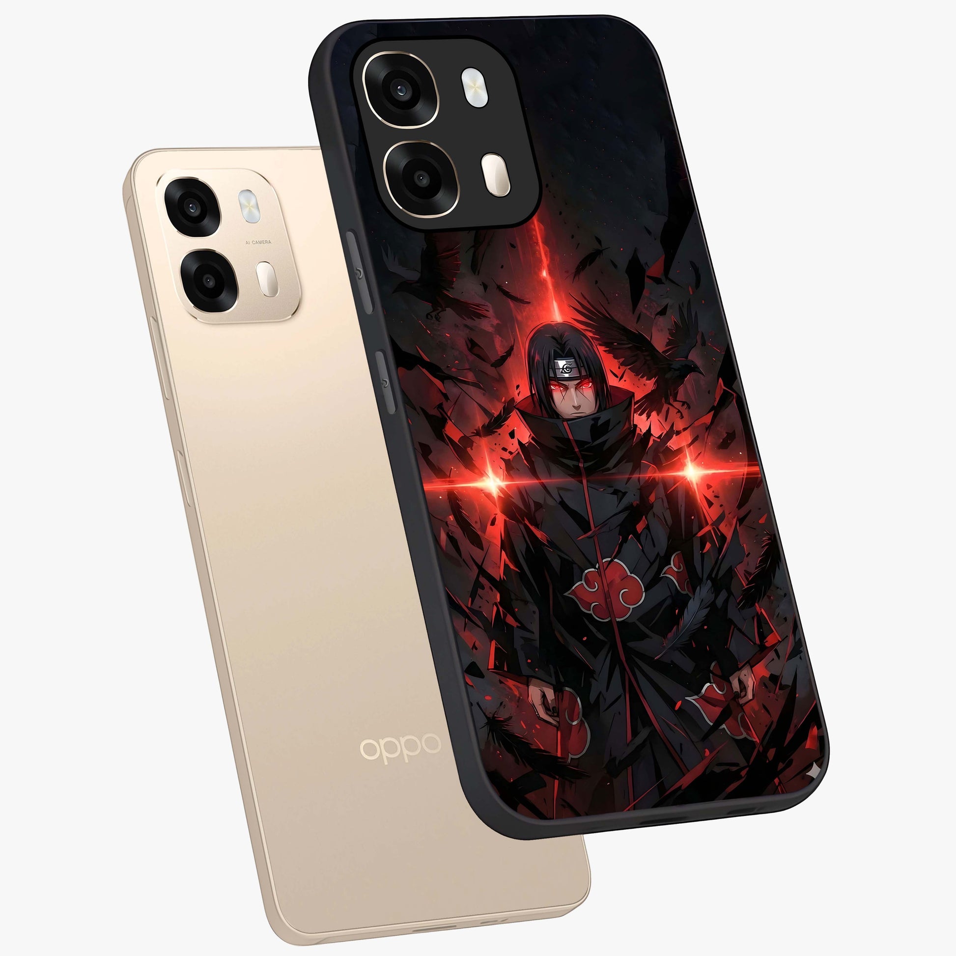 Focused Blade Discipline Glass Case displayed in angled mockup highlighting clean minimal text artwork with modern aesthetic style.