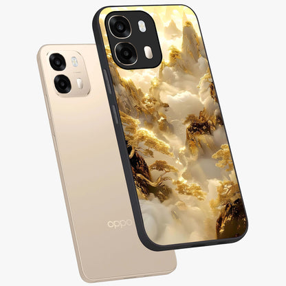 Gates Of Illumination Glass Case displayed in angled mockup highlighting radiant portal inspired design with fantasy aesthetic.