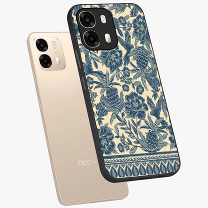 Heirloom Wild Bloom Glass Case displayed in angled mockup highlighting botanical bloom design with classic aesthetic style.