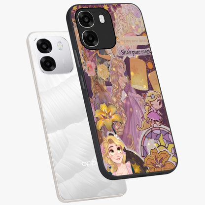 Magical Tangled Dream Glass Case displayed in angled mockup highlighting whimsical fantasy design with magical aesthetic.