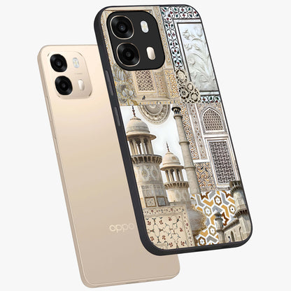 Mughal Marble Legacy Glass Case displayed in angled mockup highlighting elegant heritage marble artwork with royal aesthetic.