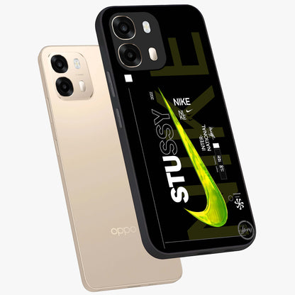 Neon Street Edition Glass Case displayed in angled mockup highlighting vibrant urban design with bold street aesthetic.