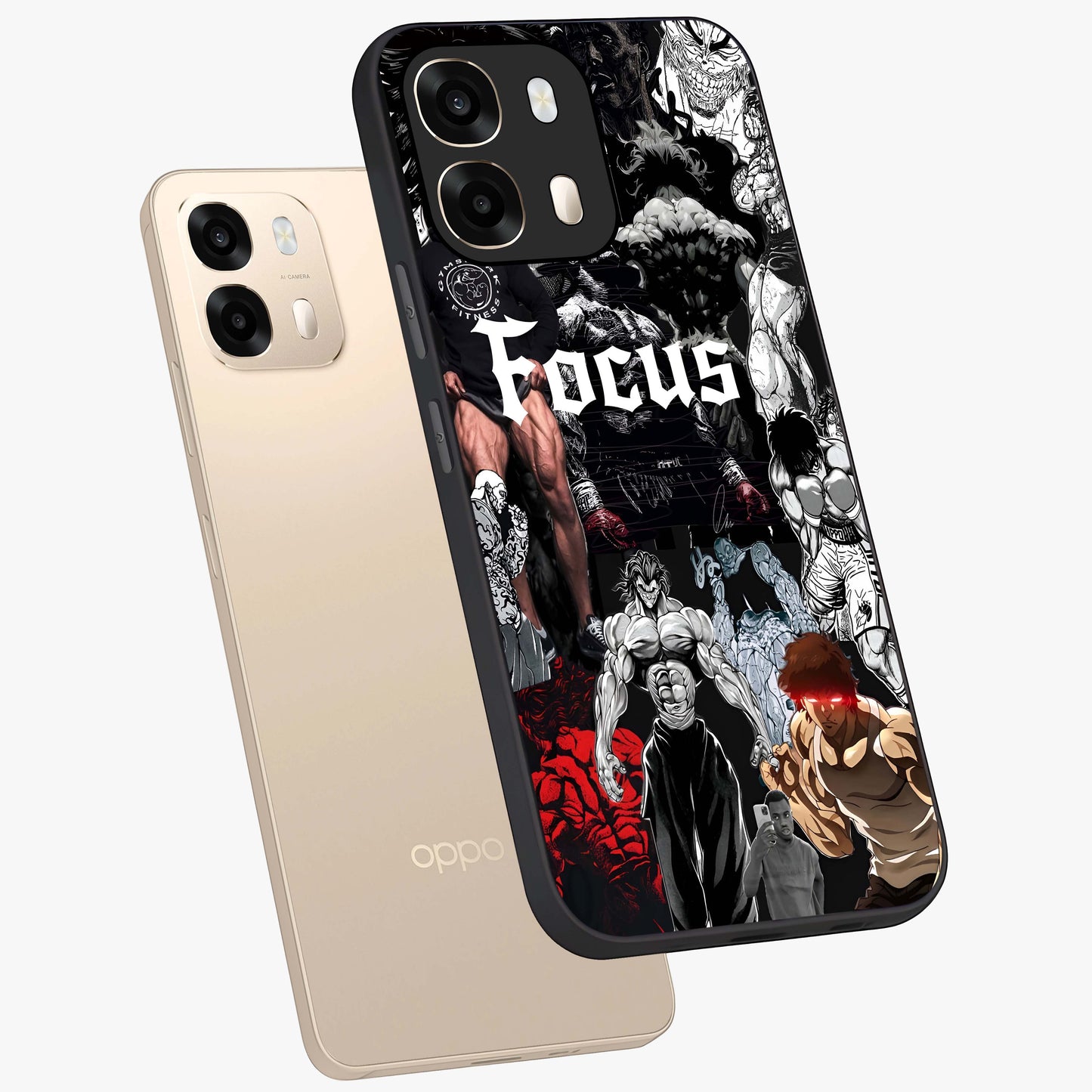 Relentless Power Focus Glass Case displayed in angled mockup highlighting bold statement design with modern aesthetic style.