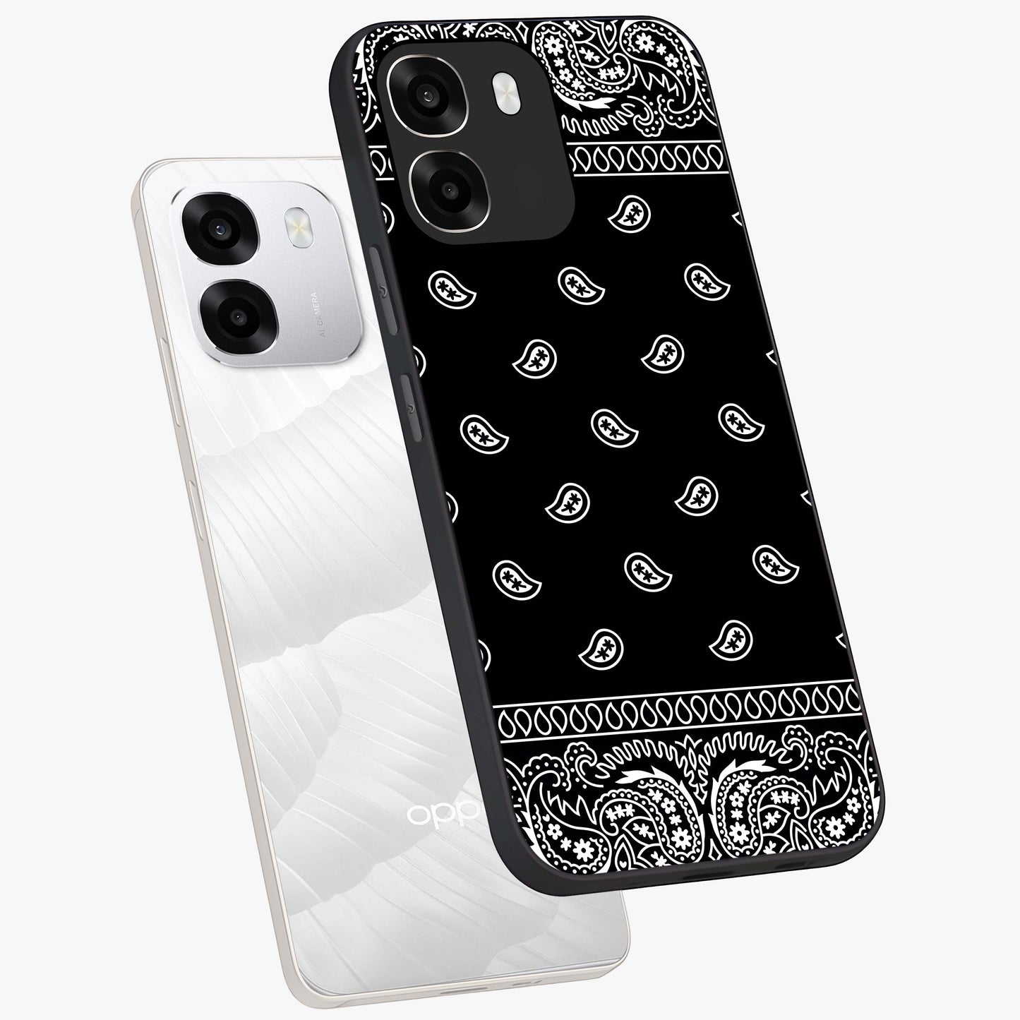 Retro Rebel Threads Glass Case displayed in angled mockup highlighting retro inspired graphic design with rebellious aesthetic.