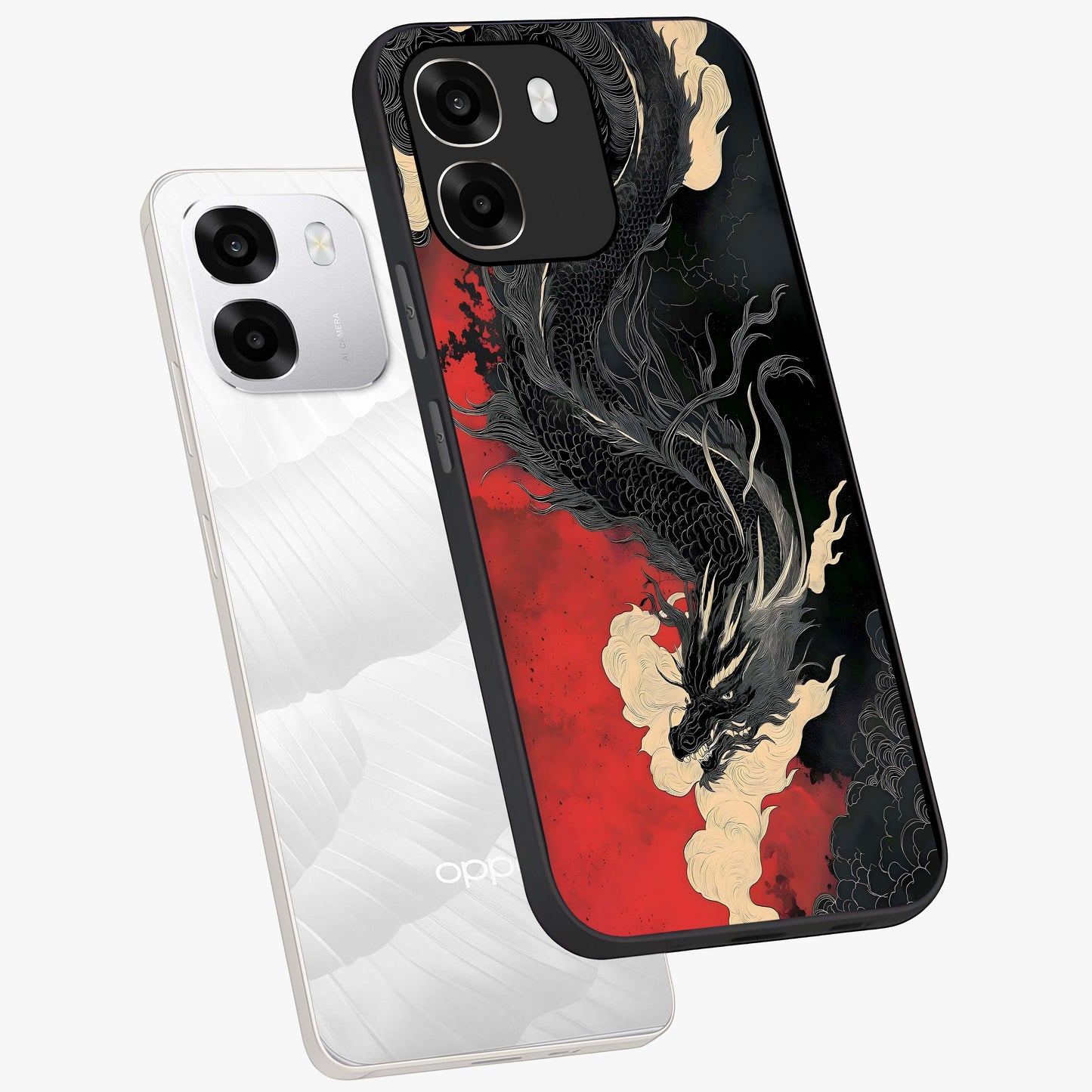 Shadow Dragon Fury Glass Case displayed in angled mockup highlighting powerful dragon illustration with dark fantasy aesthetic.