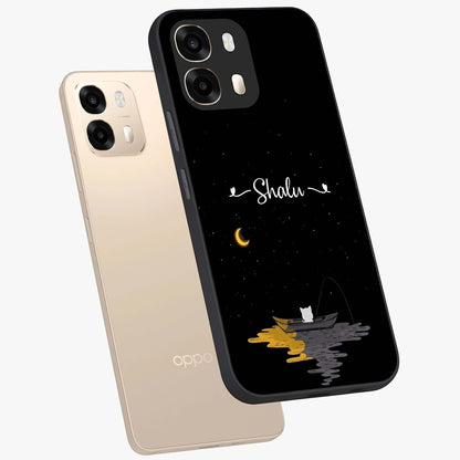 Silent Night Row Glass Case displayed in angled mockup highlighting peaceful evening design with dreamy night aesthetic.