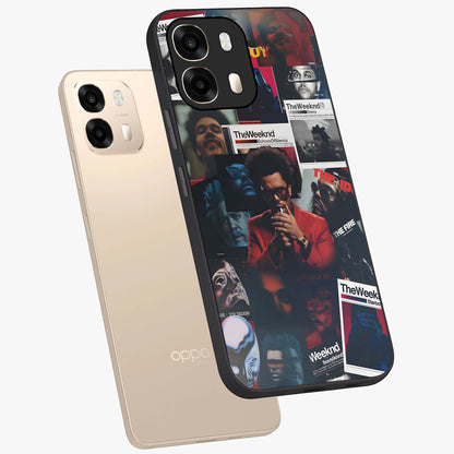 The Weeknd Glass Case displayed in angled mockup highlighting stylish pop culture inspired design with modern aesthetic.