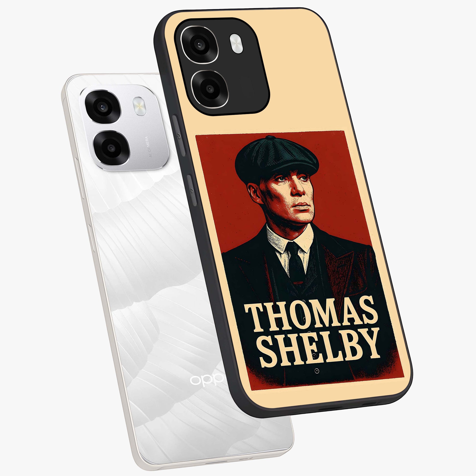 Vintage Mafia Authority Glass Case displayed in angled mockup highlighting powerful retro design with classic gangster aesthetic.