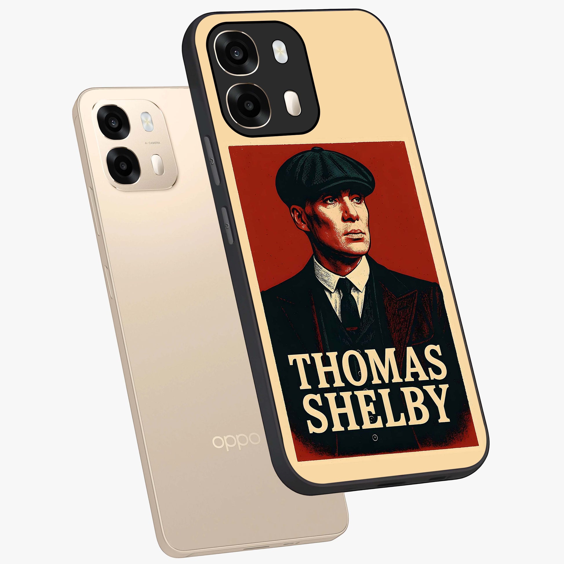 Vintage Mafia Authority Glass Case displayed in angled mockup highlighting powerful retro design with classic gangster aesthetic.