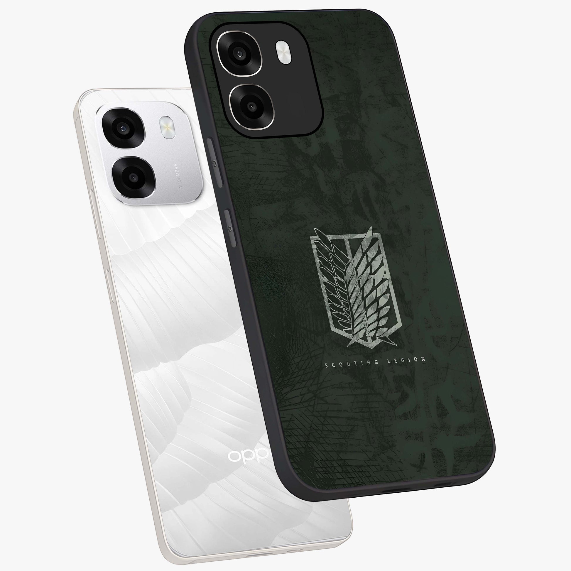 Wings Of Freedom Glass Case displayed in angled mockup highlighting graceful wing design with inspirational aesthetic.