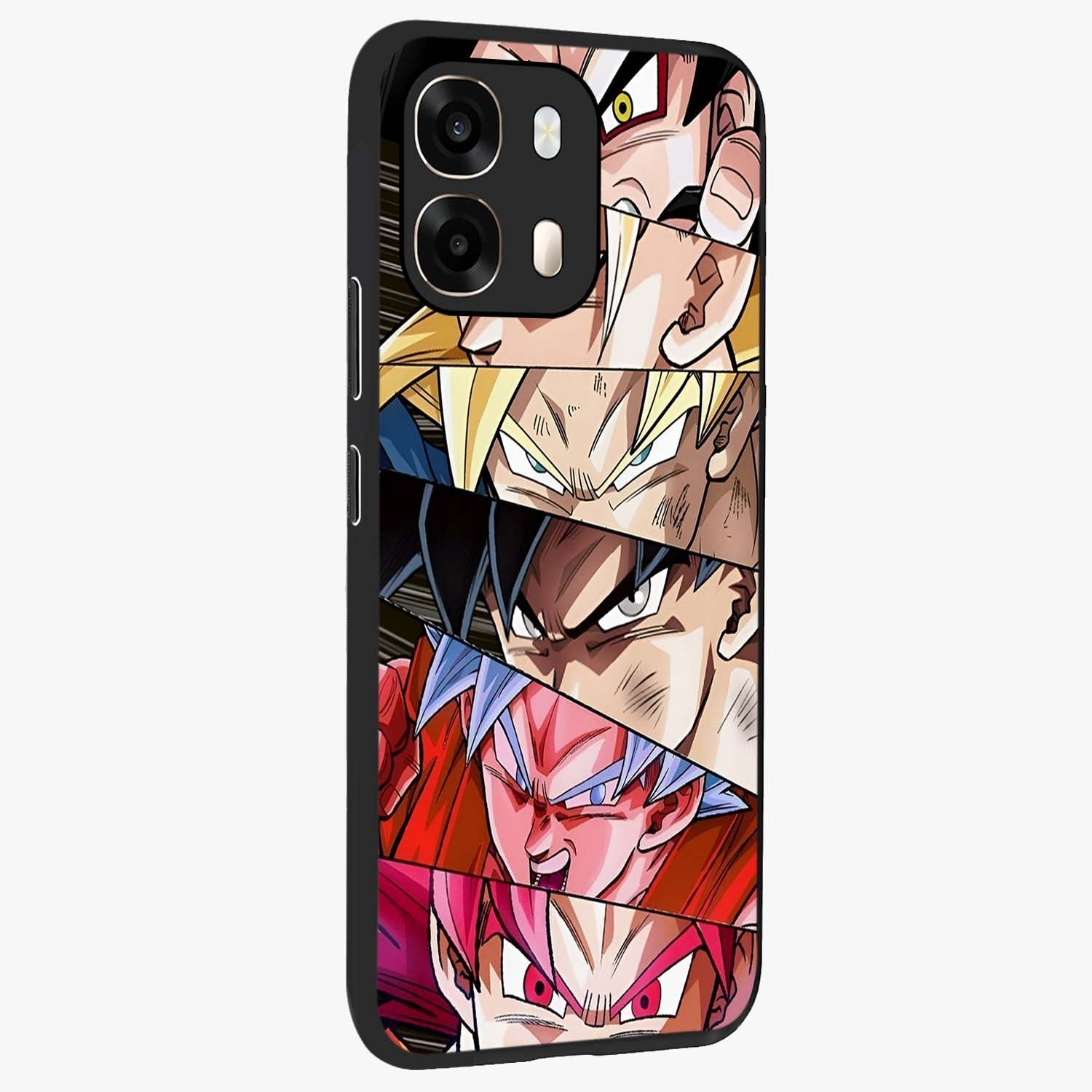 Anime Character Glass Case upright view showcasing expressive anime artwork with bold graphic style.