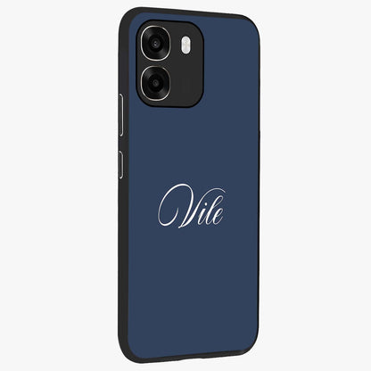 Blue Vintage Floral Pattern Glass Case displayed in angled mockup highlighting classic blue floral pattern and retro aesthetic design.