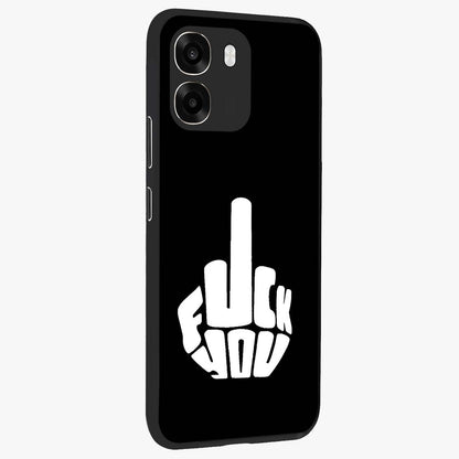 Rebel Mode On Glass Case upright view showcasing striking statement artwork with bold rebellious theme.