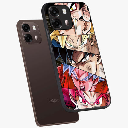 Anime Character Glass Case displayed in angled mockup highlighting colorful anime character illustration.