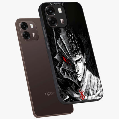 Berserker Blood Oath Glass Case displayed in angled mockup highlighting dark fantasy graphic design and powerful theme.