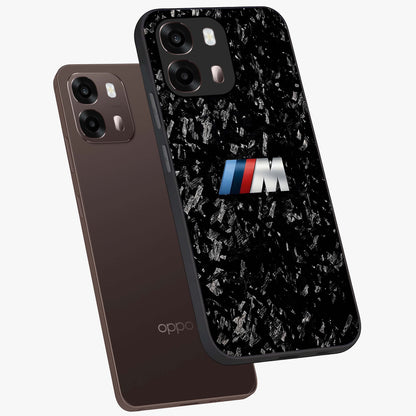 Carbon Speed Mark Glass Case displayed in angled mockup highlighting racing inspired carbon design and sleek aesthetic style.