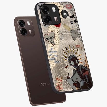 City Dream Sketch Glass Case displayed in angled mockup highlighting minimal city illustration with aesthetic sketch style.