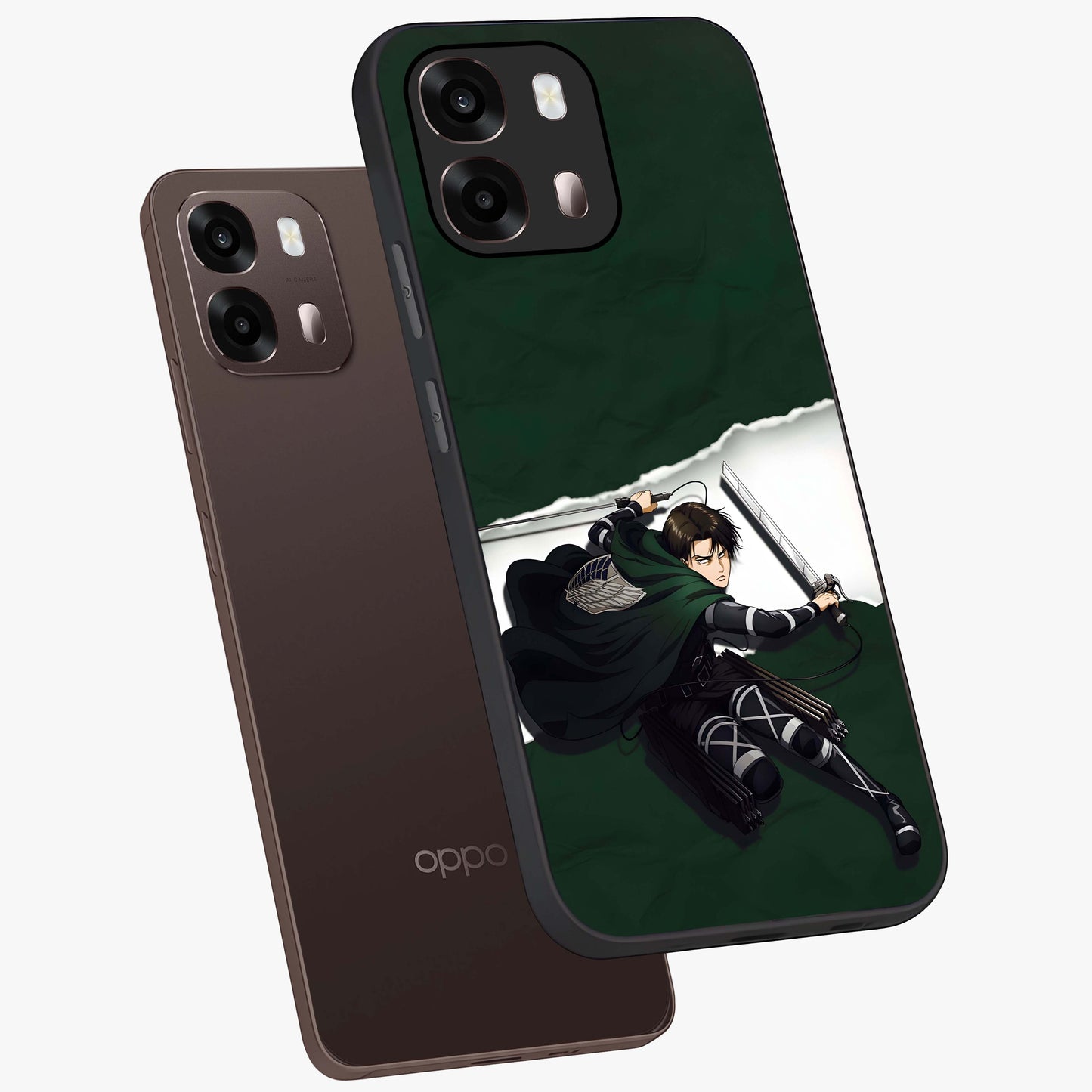 Emerald War Vanguard Glass Case displayed in angled mockup highlighting intense battle inspired design with emerald tone aesthetic.