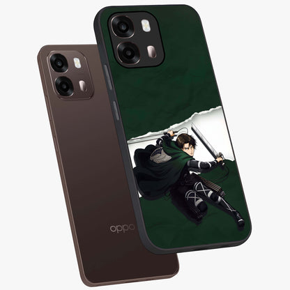 Emerald War Vanguard Glass Case displayed in angled mockup highlighting intense battle inspired design with emerald tone aesthetic.