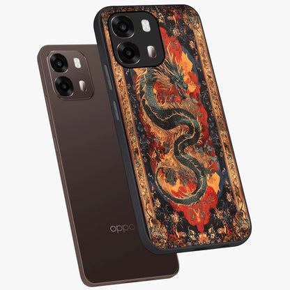 Inferno Dragon Soul Glass Case displayed in angled mockup highlighting powerful dragon illustration with inferno aesthetic.