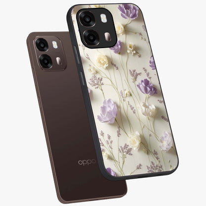 Lilac Breeze Harmony Glass Case displayed in angled mockup highlighting calm lilac breeze design with soothing aesthetic style.