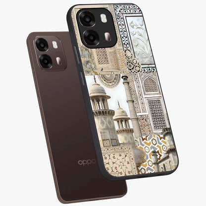 Mughal Marble Legacy Glass Case displayed in angled mockup highlighting elegant heritage marble artwork with royal aesthetic.