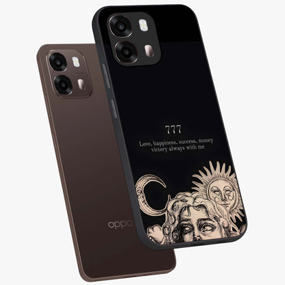 Mystic Victory Aura Glass Case displayed in angled mockup highlighting energetic aura design with bold mystical aesthetic.