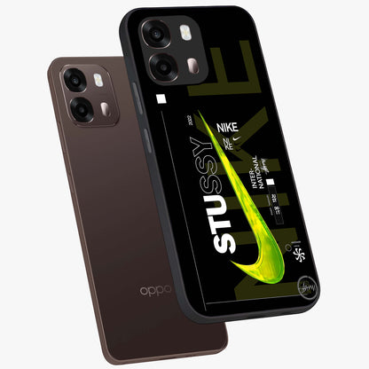 Neon Street Edition Glass Case displayed in angled mockup highlighting vibrant urban design with bold street aesthetic.