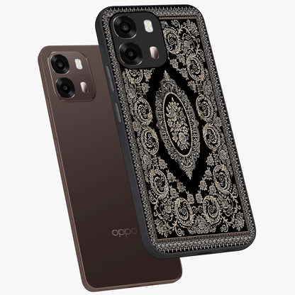 Noir Bloom Elegance Glass Case displayed in angled mockup highlighting refined flower design with stylish noir aesthetic.