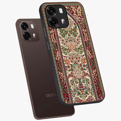 Persian Inspired Glass Case displayed in angled mockup highlighting intricate traditional design with elegant cultural aesthetic.