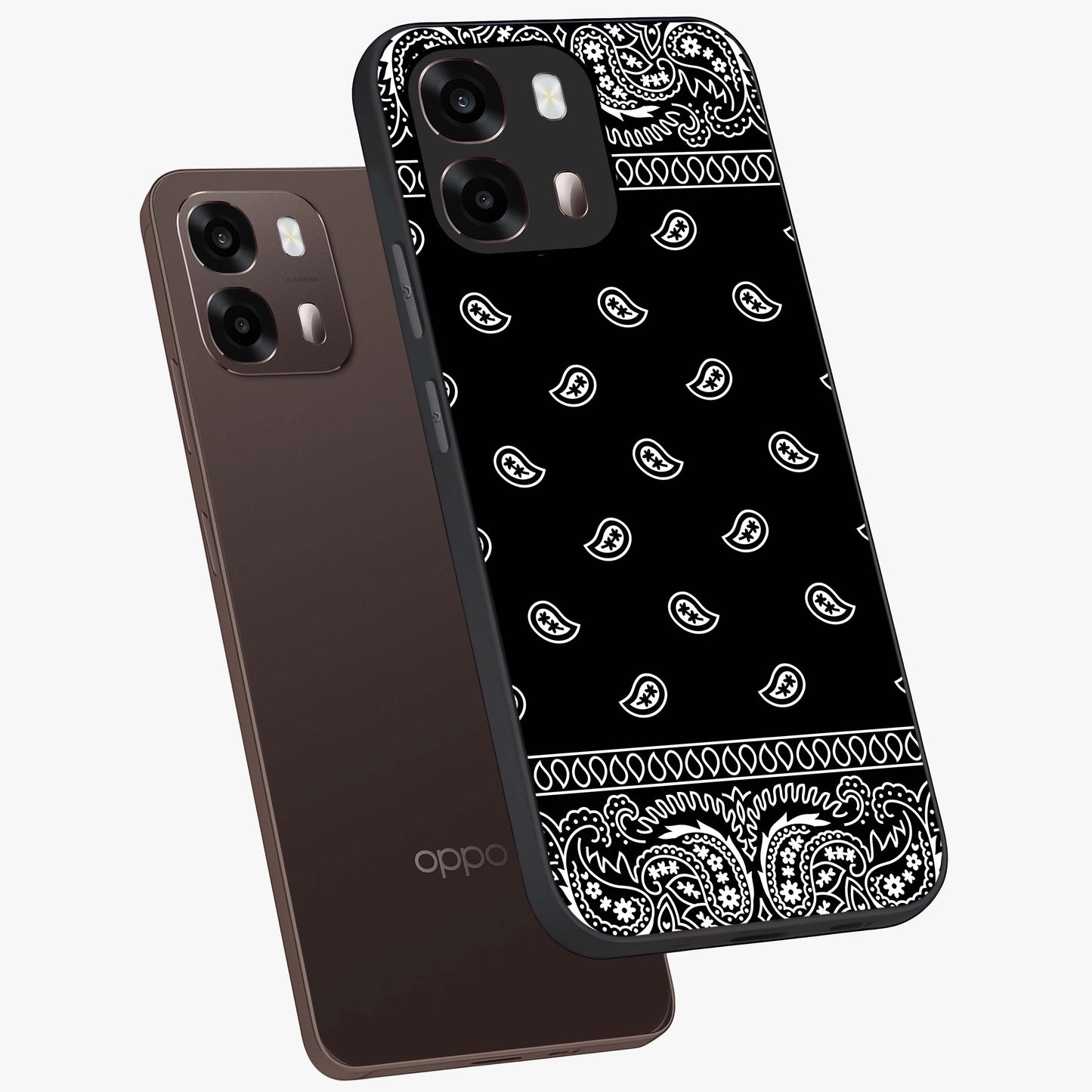 Retro Rebel Threads Glass Case displayed in angled mockup highlighting retro inspired graphic design with rebellious aesthetic.