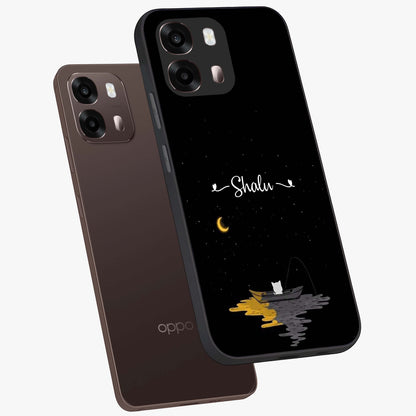 Silent Night Row Glass Case displayed in angled mockup highlighting peaceful evening design with dreamy night aesthetic.