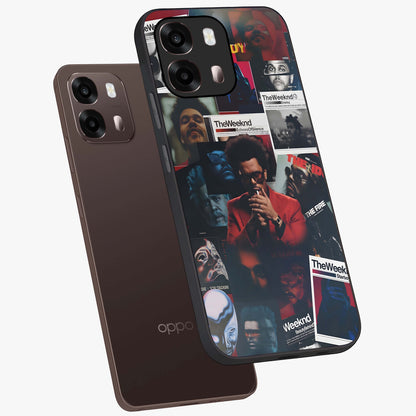 The Weeknd Glass Case displayed in angled mockup highlighting stylish pop culture inspired design with modern aesthetic.