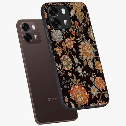 Vintage Floral Dream Glass Case displayed in angled mockup highlighting elegant vintage flower design with soft aesthetic style.