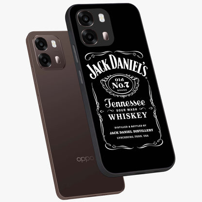 Vintage Whiskey Heritage Glass Case displayed in angled mockup highlighting retro beverage themed design with heritage aesthetic.