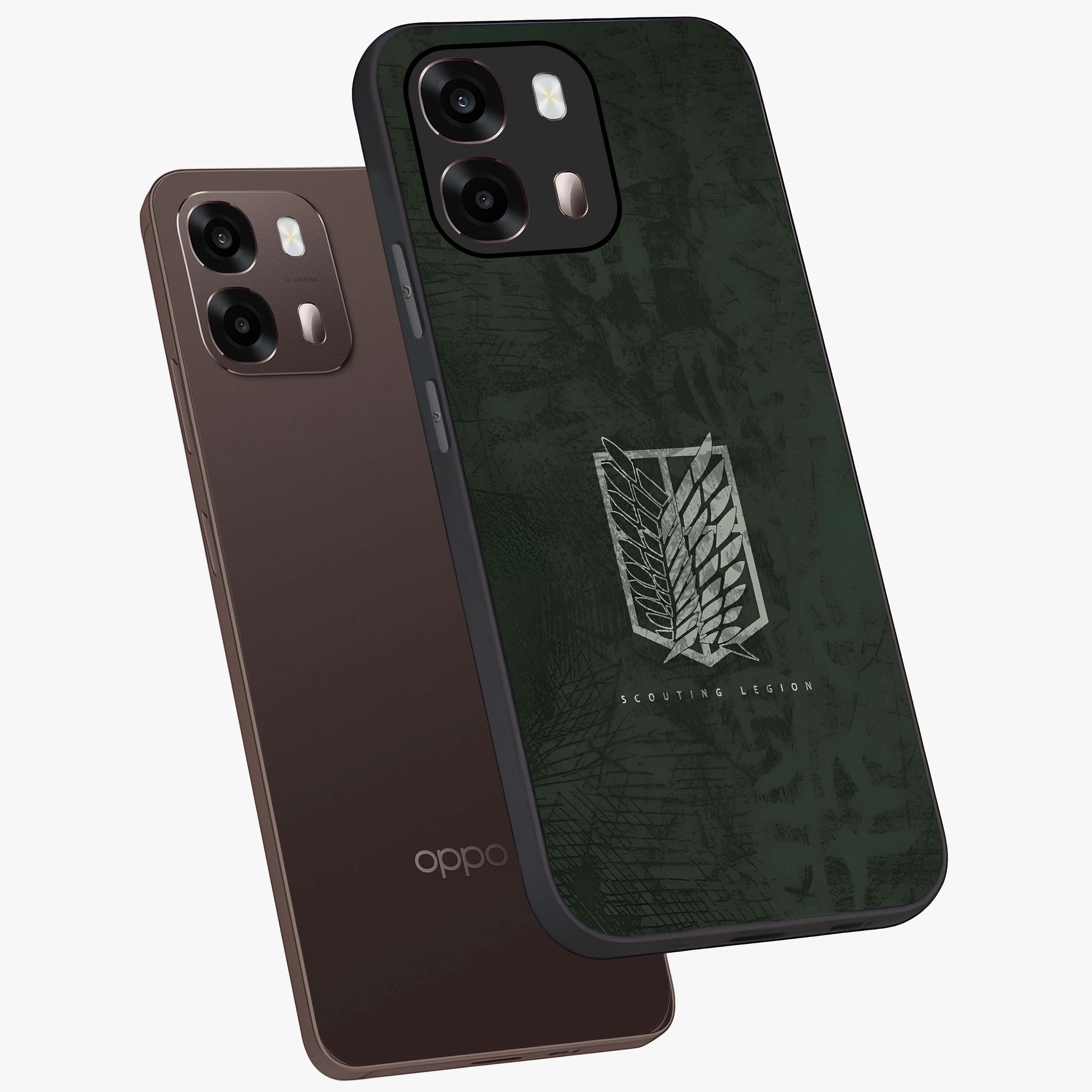 Wings Of Freedom Glass Case displayed in angled mockup highlighting graceful wing design with inspirational aesthetic.